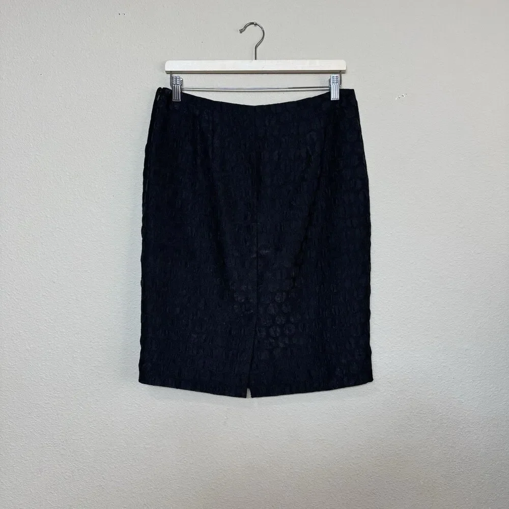 Maeve Anthropologie Skirt women 8 polka dot pencil black